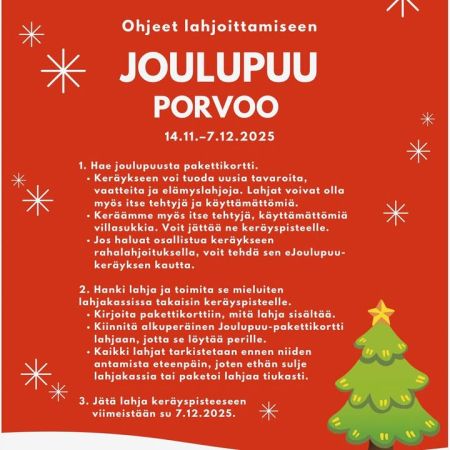 Ohjeet lahjoittamiseen! ❤️🎄

@joulupuuporvoo @visitporvoo @hannamariaporvoo