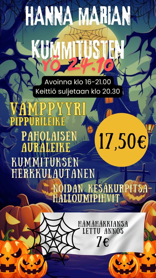 Kummitusten yö 2025 Halloween