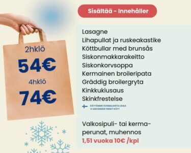 hiihtoloman ruokakassi