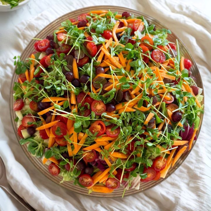 Raikas vihersalaatti, Grönsallad (laktoositon, laktosfri, gluteeniton, glutenfri)