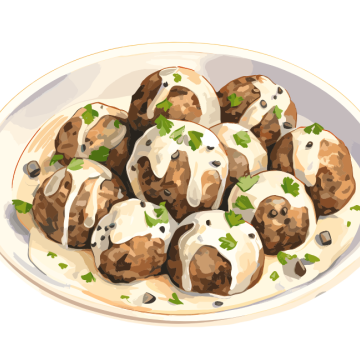 Vattenfärg köttbullar