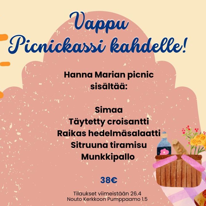 Vappu Picnickassi kahdelle!
